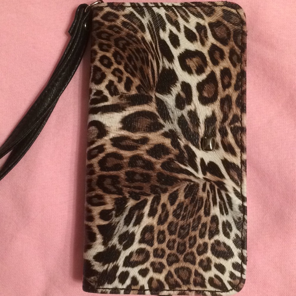 Cheetah wristlet